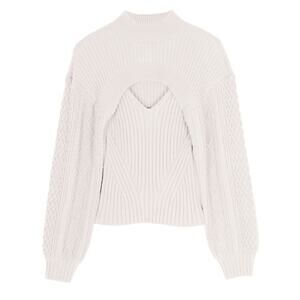 Simkhai Cutout Ivory Elkie Sweater Size L